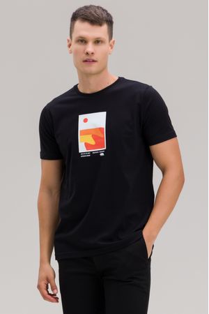 CAMISETA SILK DIGITAL DUNA PRETO