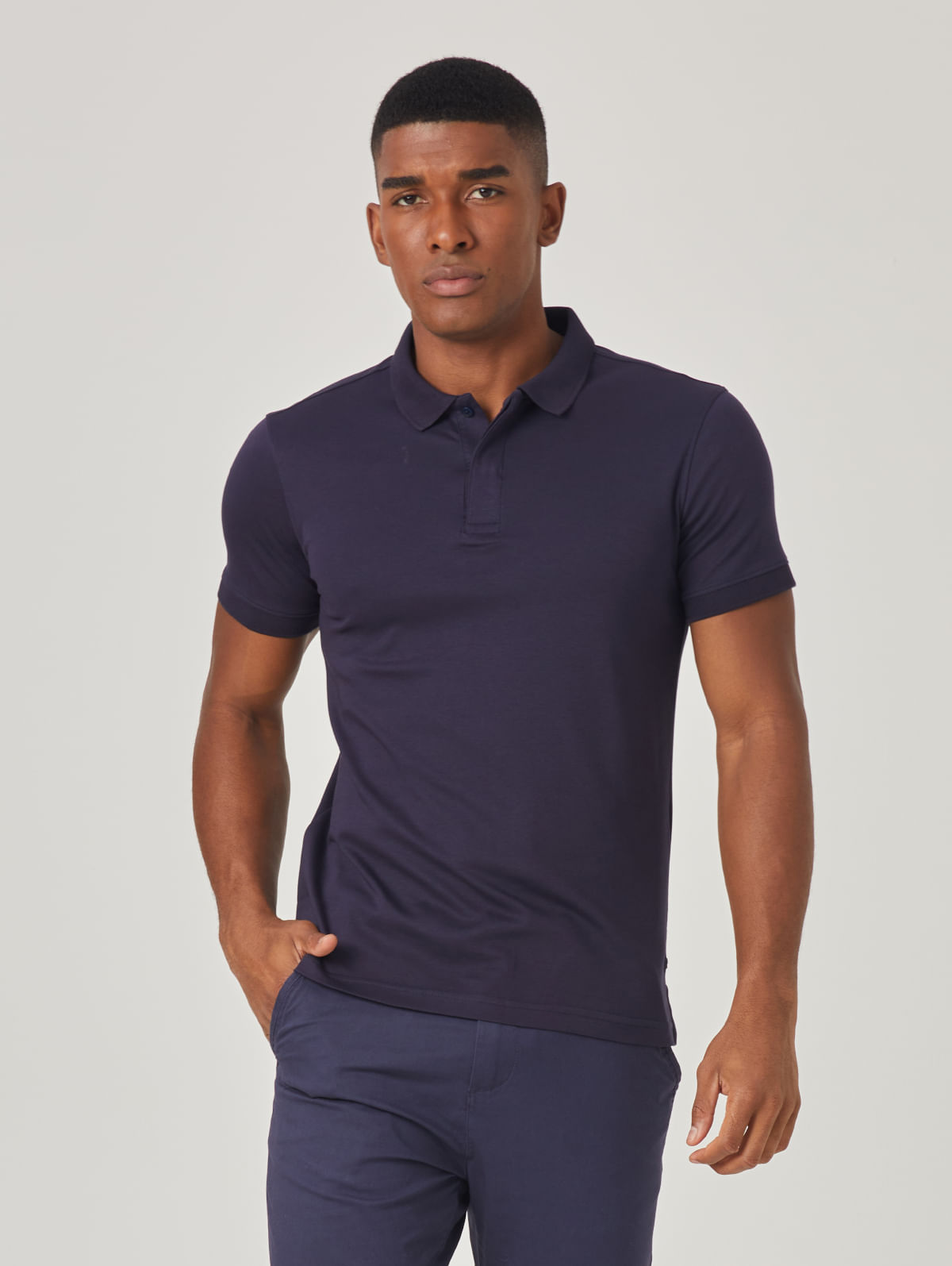 POLO INTERLOCK VISTA COBERTA DARK